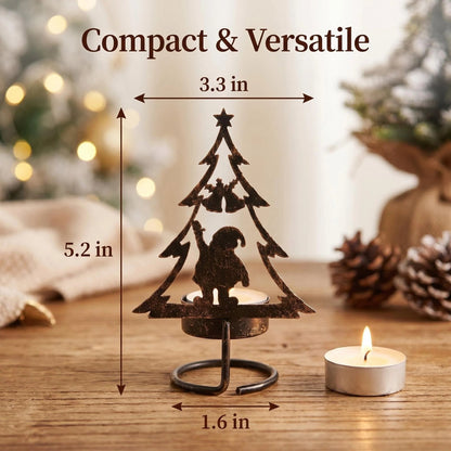 Metal Christmas Tree Candle Holder product detail view