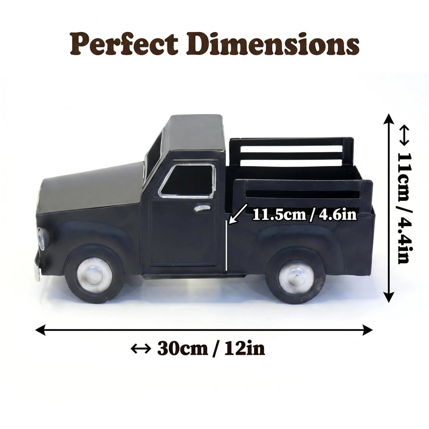 Vintage Metal Truck Planter product detail view