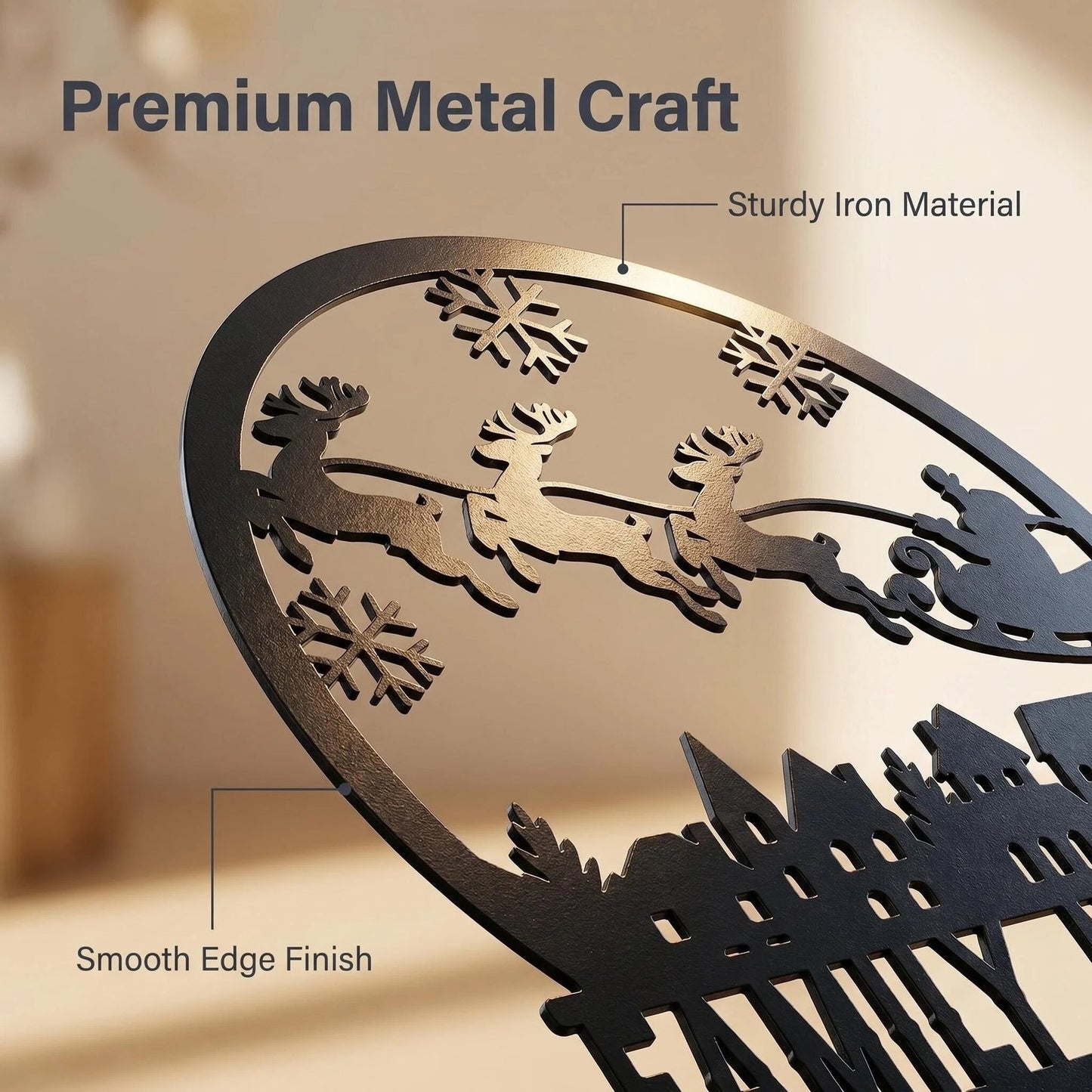 Modern Nordic Metal Wall Art product detail view