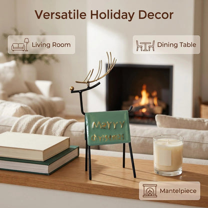 Nordic Metal Christmas Deer Table Decor product detail view