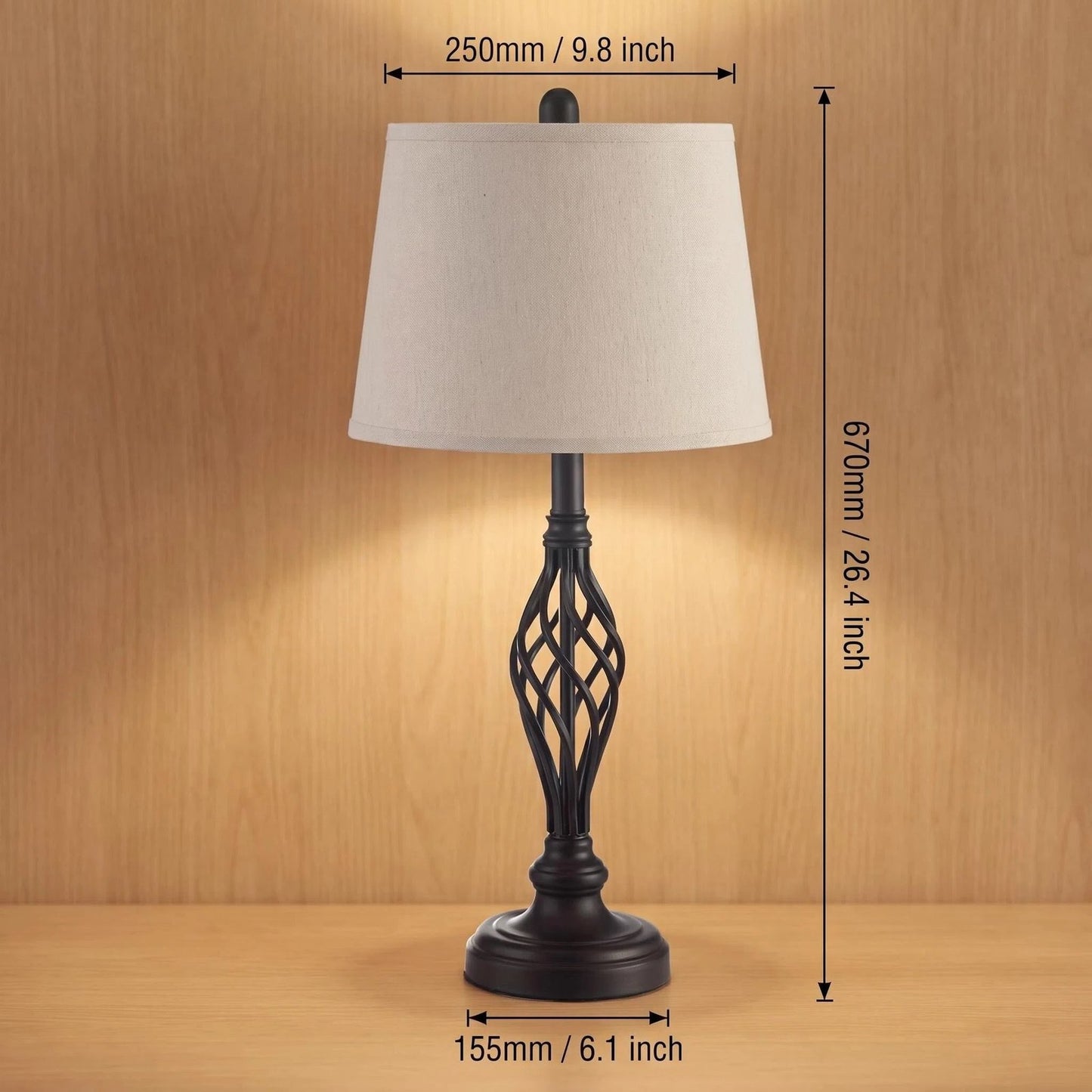 Vintage Iron Table Lamp product detail view