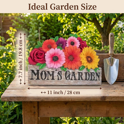 Mom's Garden Metal Yard Sign Stake alternate product view