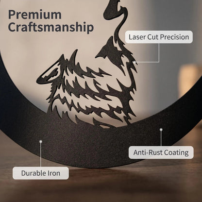 Wolf Metal Wall Art additional product view
