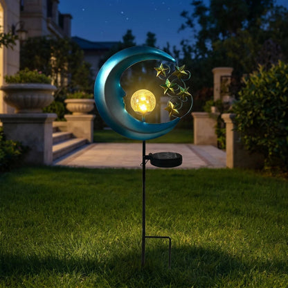 Solar Metal Moon Garden Stake Light additional product view