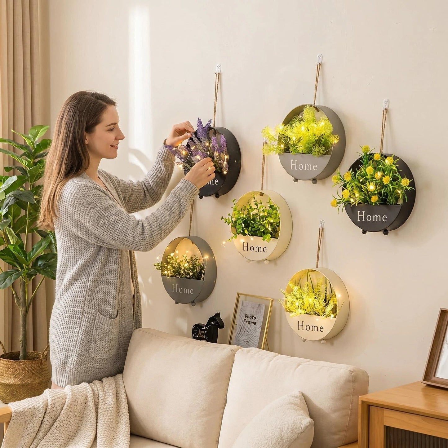 Nordic Metal Wall Planter additional product view