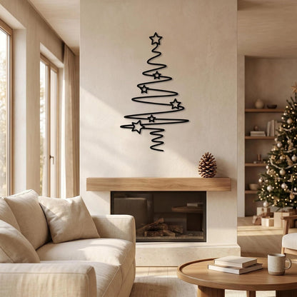 Metal Christmas Tree Wall Decor alternate product view