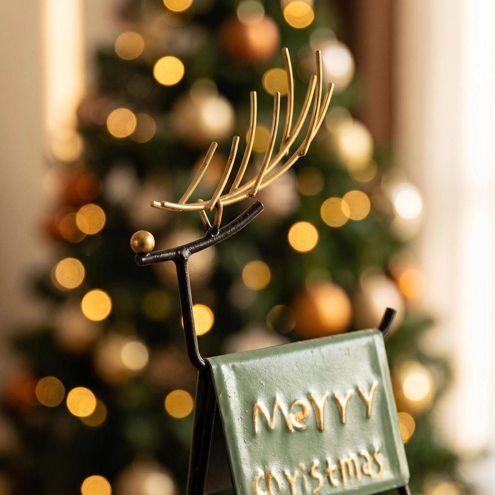 Nordic Metal Christmas Deer Table Decor additional product view