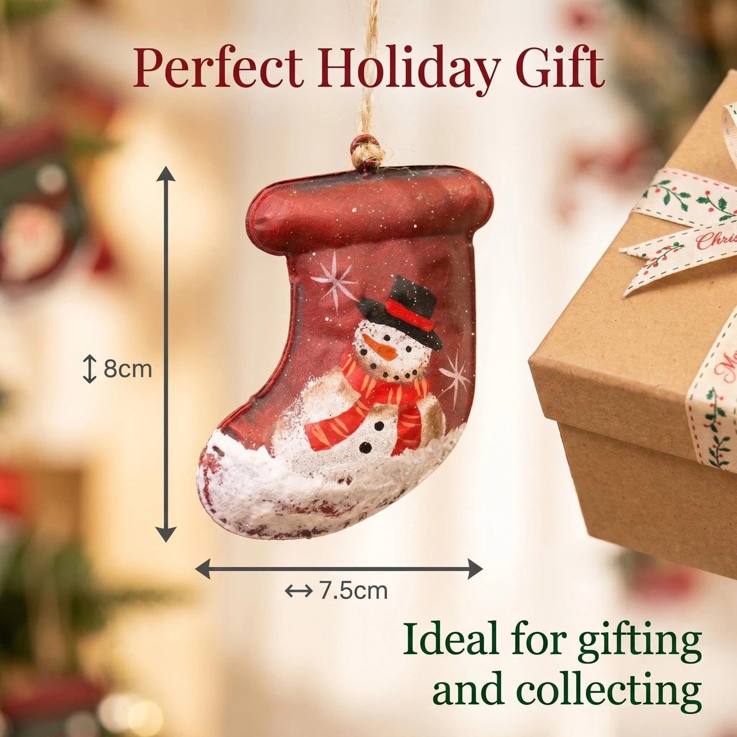 Vintage Metal Christmas Tree Ornament additional product view