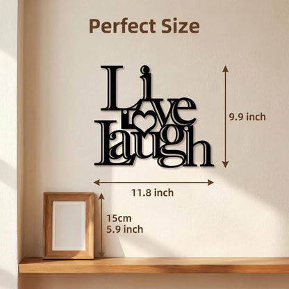 Live Love Laugh Metal Word Wall Art additional product view