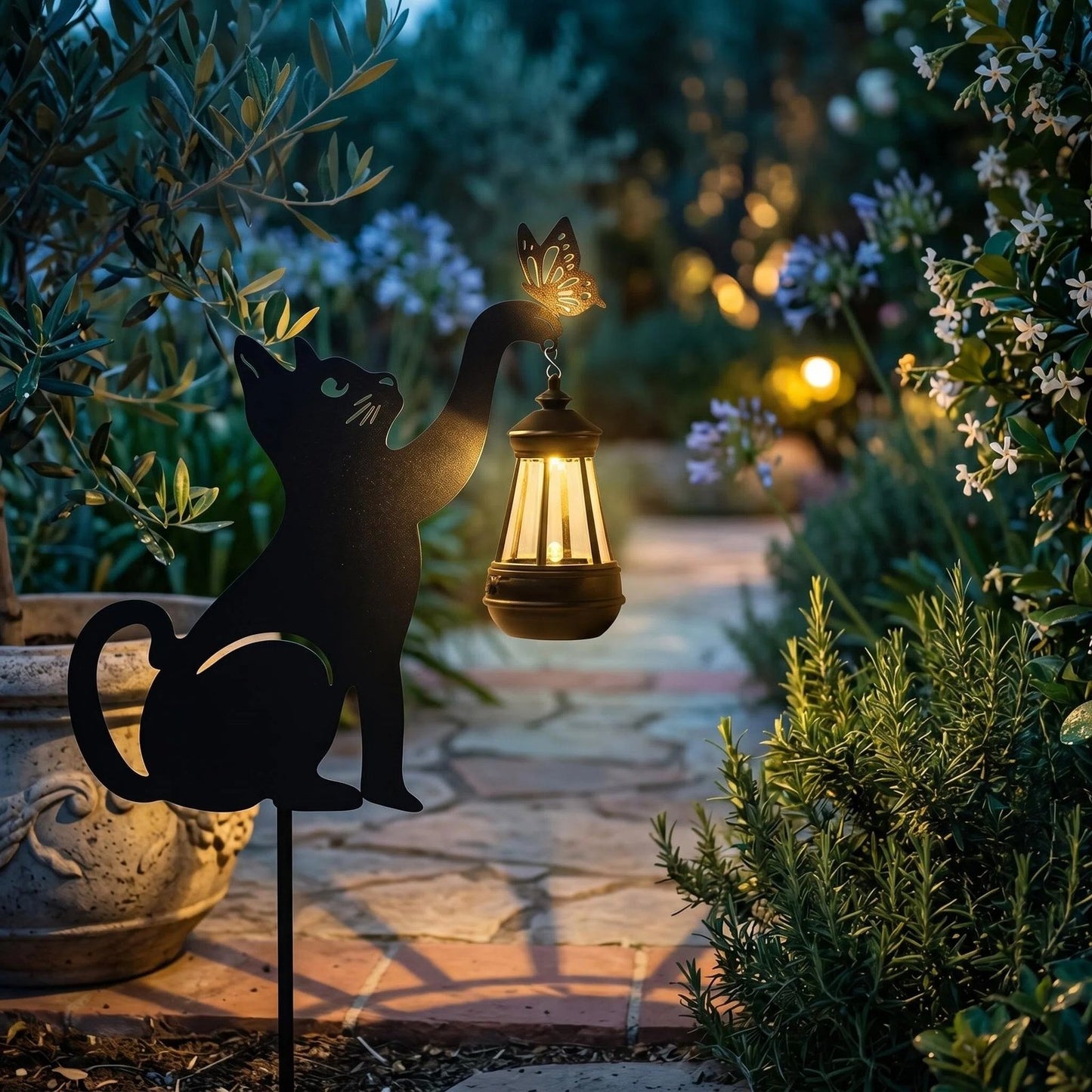 Mediterranean Solar Metal Garden Light additional product view
