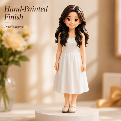 Custom 3D Printed Chibi Photo Figurine with DIY Painting Kit
