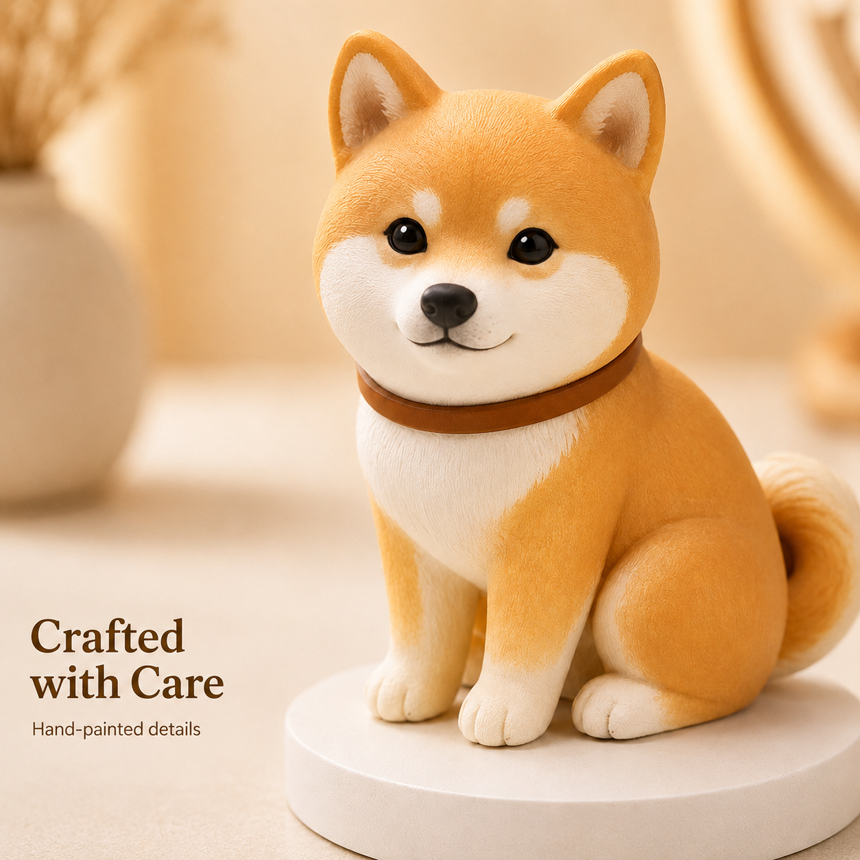 Custom 3D Printed Pet Figurine from Photo with DIY Painting Kit