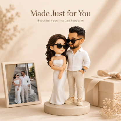 Custom 3D Couple Figurine from Photo | Personalized Keepsake
