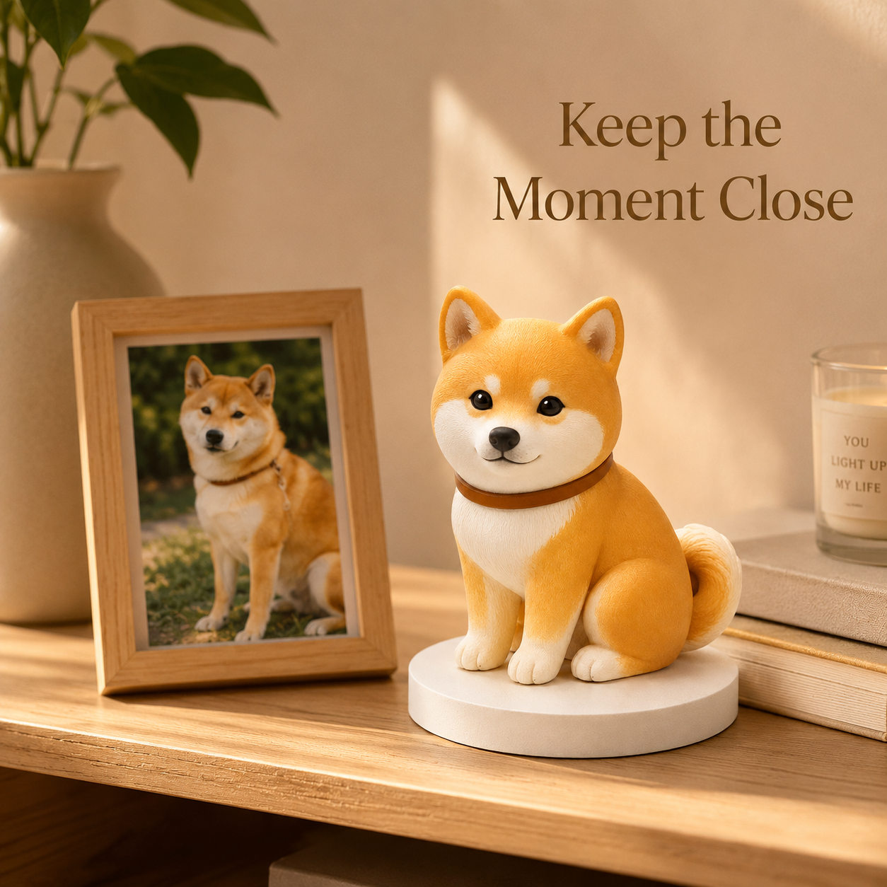 Custom 3D Printed Pet Figurine from Photo with DIY Painting Kit