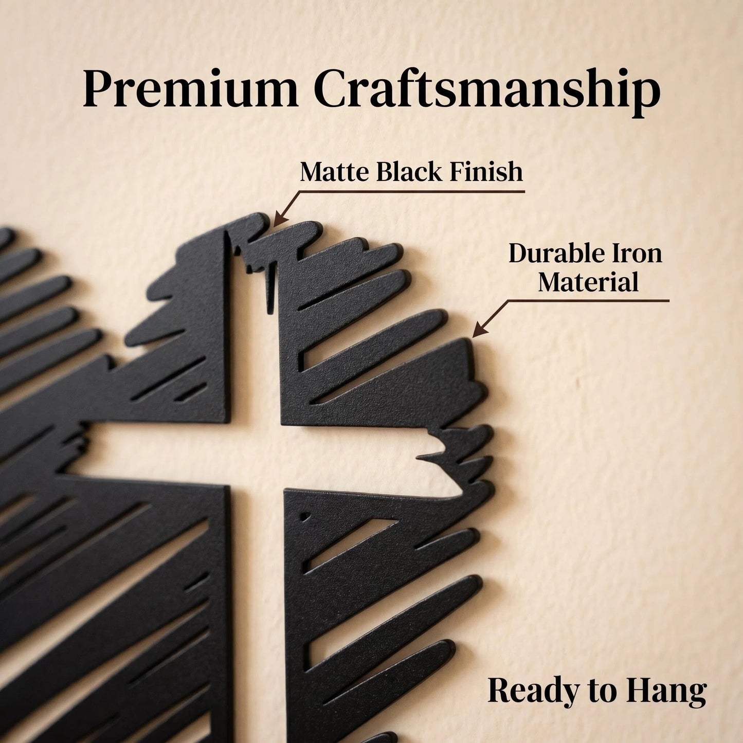 Cross Heart Metal Wall Art, Sketch Design for Home Decor