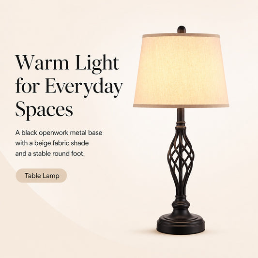 Vintage Metal Table Lamp