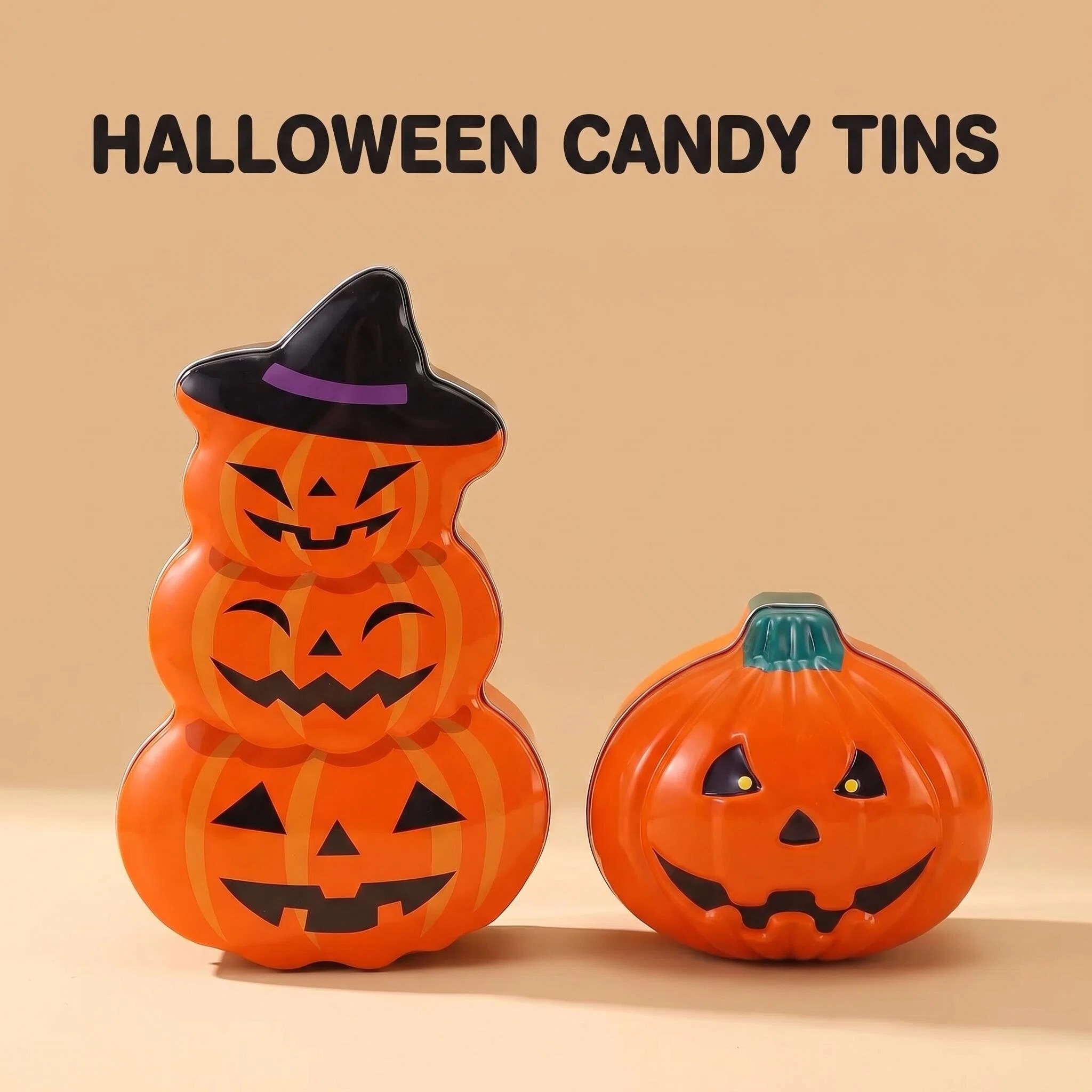 thick metal pumpkin candy container for halloween thick metal pumpkin candy container for halloween