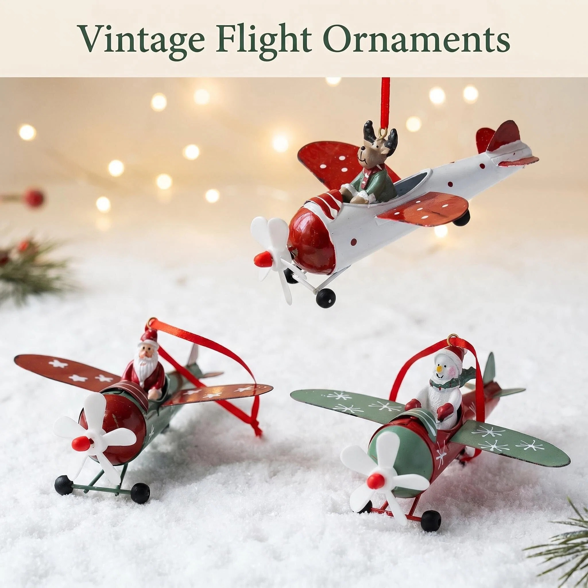 metal airplane christmas tree ornament metal airplane christmas tree ornament