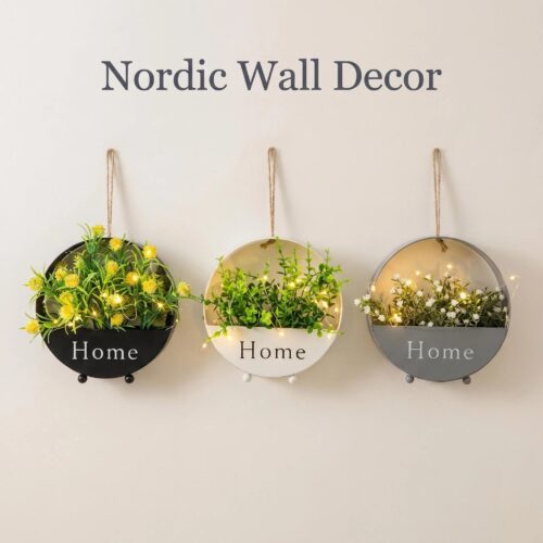 iron home wall planter nordic hanging wall decor