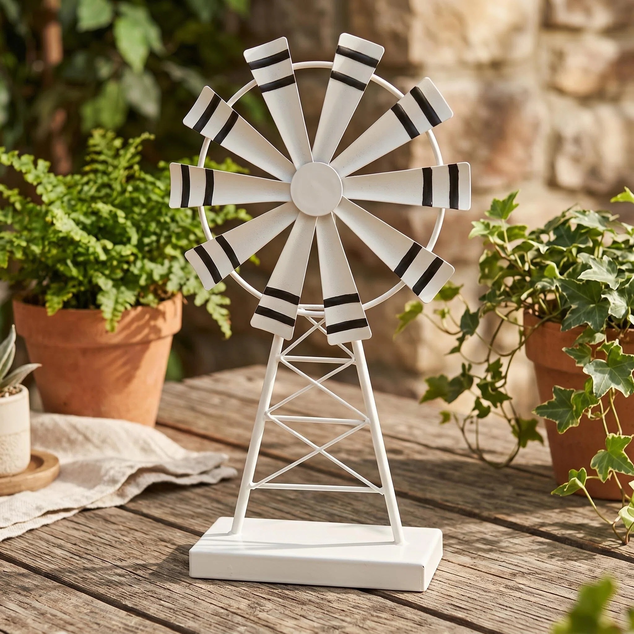 rustic metal windmill tabletop decor farmhouse home ornament rustic metal windmill tabletop decor farmhouse home ornament