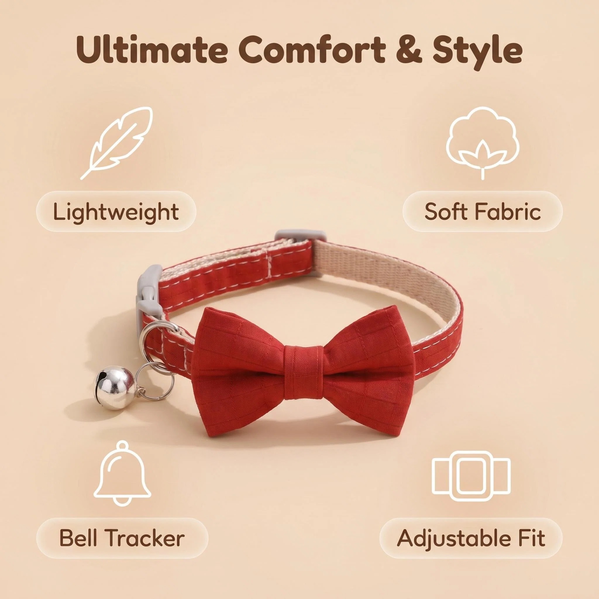 bow tie bell pet collar for cats & small dogs bow tie bell pet collar for cats & small dogs